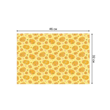 Set of napkins for setting the table "Flower Easter", rectangular, size 32x46 cm, 4 pcs-2
