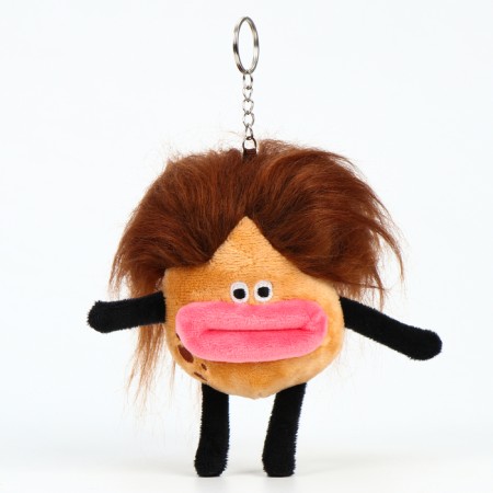 Soft toy "Troll-Gubastik" on the key fabric, 10 cm-2