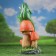Garden figure "Frog with a butterfly" 14x14x39cm