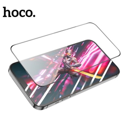 Hoco Protective Glass for iPhone 15, Full-Screen, 0.4 mm, full glue-2