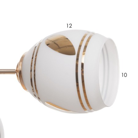 Briana chandelier 8x40W E27 Gold Model: 2800087-5