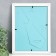 Photo frame MDF 15x21 cm, No. 6, white (plastic screen)