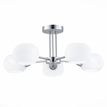 Ceiling EVOLUCE lamp. SLE104302-05. Lanta. 5x40 watts, E14, 59x59x24 cm, chromium color