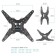 Kromax Optima-413 Gray Crohmax 20 "-55" Max.30kg wall rotary-liking 107047