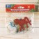 Christmas tree decoration "horses" (set 4 pcs) 6x5 cm mix