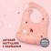 Blory for feeding "Bear in the North" silicone with pockets, pink color