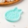 Silicone Mold "Christmas Ball", 8 × 6 × 0.8 cm, the color is turquoise