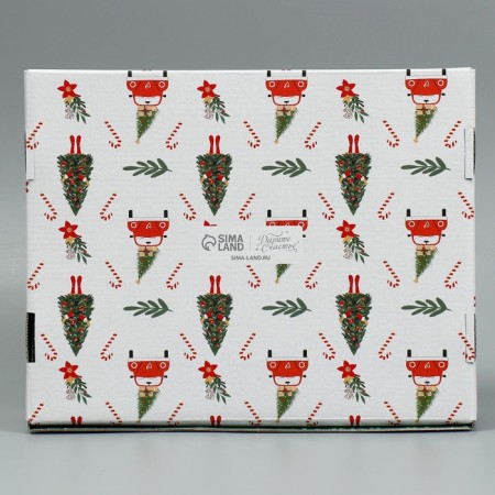 Folding box "heat and comfort", 27 x 21 x 9 cm, new year-4