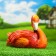 Garden figure "Flamingo Sedentary" 19x30cm