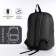 A backpack with a zipper, an outer pocket, the color is gray