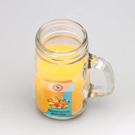Aromatic candle in the Bank "Tropical Fruits", 7.2 x 8.5 cm, 190 g-3