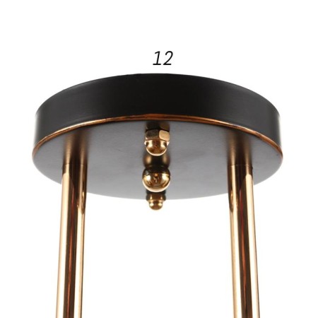 Chandelier 1083/2BK+GD 40W E27 Black-gold 46x15x24 cm Bayerlux-4