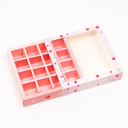 Box under 16 sweets, hearts, 17.7 x 17.7 x 3.8 cm-2