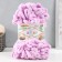Yarn "Puffy" 100 % micropoliester 9m/100g (27 pink lilacs)