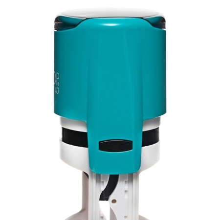 Equipment for round printing automatic Colop Printer R40, diameter 41.5 mm, with a lid, turquoise housing-4