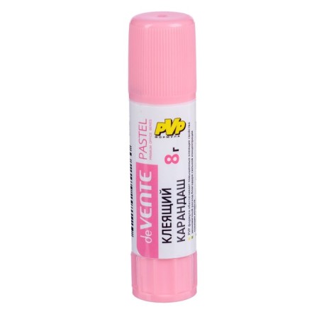 PVP-based glue, 8 g, Devente Pastel, quickly dries on paper, with a long shelf life, mix x 4 colors, cardboard box-2