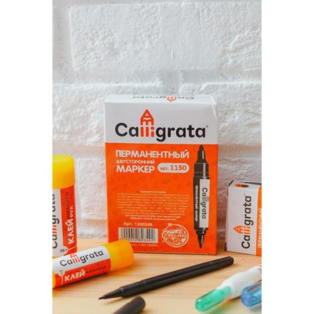 Permanent Calligrata, double -sided, round, 5 mm/3 mm, black-6