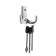 Furniture hook Cappio Bobolink, two -rod, chrome