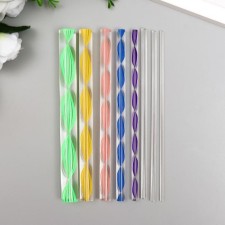A set of acrylic rods for point drawing technique set 8 pcs 15 cm