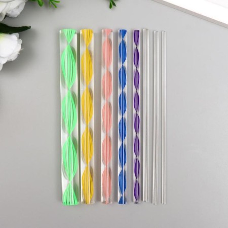 A set of acrylic rods for point drawing technique set 8 pcs 15 cm