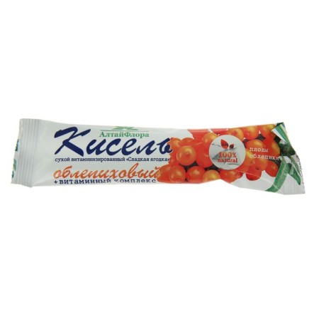 Kisel dry vitaminized "Altaiflora" in sticks, sea buckthorn, 20 g-3