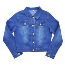 Denim jacket for girls, height 146 cm, blue color
