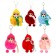 Soft toy "Winter doll" with glasses, on a key fob, 16 cm, color mix