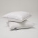 The pillow is low three -core, size 70x70 cm, color mix