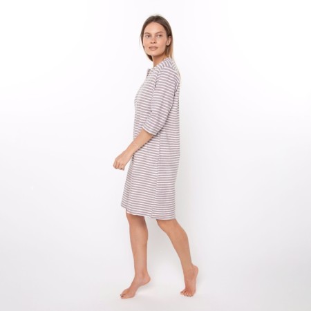 Women's robe, coffee color, size 54-2