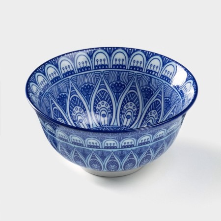 Boronnik ceramic shade "Mavlon", 350 ml, d = 12.5 cm, blue color-1