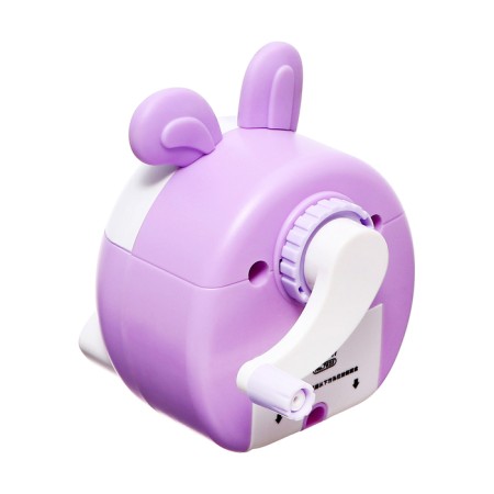Mechanical sharpener with container, lilac ears/white-4