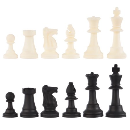 Chess figures, plastic, king H-9 cm, pawn h-4.1 cm-2