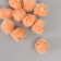 Decor for creativity Artificial fur "Ball" peach set 10 pcs, d = 2 cm