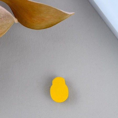 Decor for creativity wood "yellow bee" set of 30 pcs 0.9x1.3 cm-2