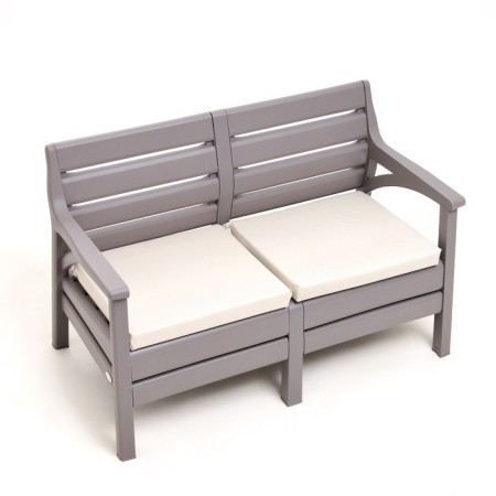 Sadovy sofa "Evpatoria" 124 x 65 x 79 cm, sand-gray-1