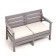 Sadovy sofa "Evpatoria" 124 x 65 x 79 cm, sand-gray