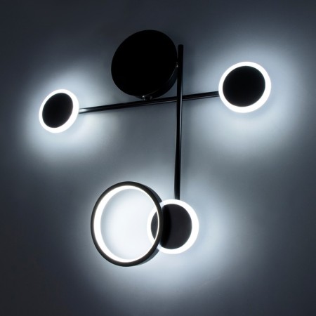 Bra "Krampl" LED 24W 3000K Black 47x47x6.5cm-4