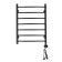 Domoterm electric heated towel rail "Calipso" P7, 500x700 mm, right, black matte