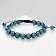 Bracelet Assorted Druids turquoise, blue color, d = 7