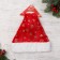 New Year's cap "Pile with silver snowflakes" 28x40 cm, red