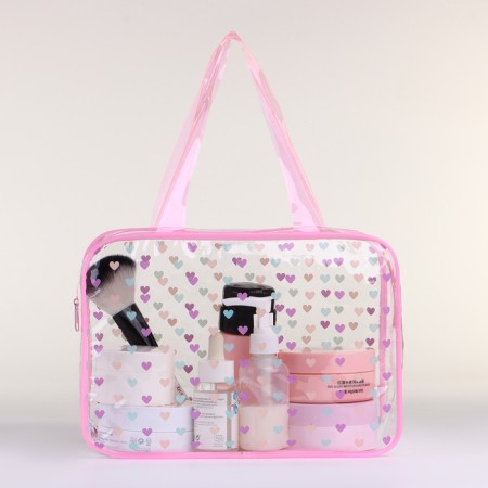 Lightning cosmetic bag, pink color-1