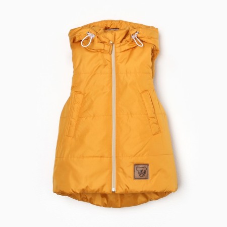 Children's vest, mustard color, height 110 cm