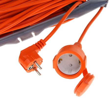 An extension cord on the USh-10, 20 m, with salary, PVS 3x0.75, IP54, sockets with a lat. lid-1