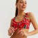 Swimsuit female separate minku color red/green, size 46