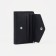 Women's wallet on the button, black color
