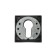 Lockland cylinder lining, square, with mount, black color