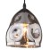 Suspended ACCIA 1xe27 40W, size 15x15x68 cm, black color