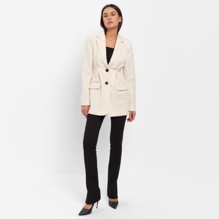 Women's jacket with pinches MIST R.48, Milk-3