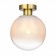 Ceiling lamp ST LUCE. SL1190.202.01. Cassius. 1x60 W, E27, 20x20x25.5 cm, golden color