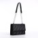 Women's bag on the valve, 22x15x6 cm, black color